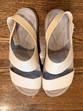 Croc wedge sandal
